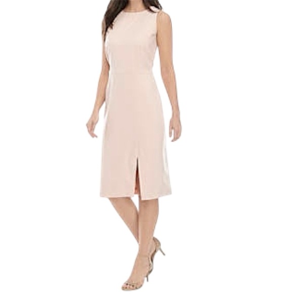The Limited The New Drew Dress Blush Pink Career Midi Sheath New With Tags - Picture 12 of 14